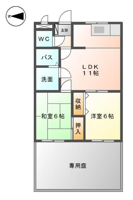 ファインコーポ汐井 間取り図画像