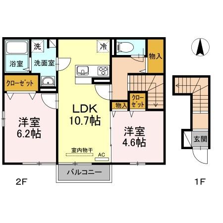 ブリーズメゾン　A棟（201） 間取り図画像