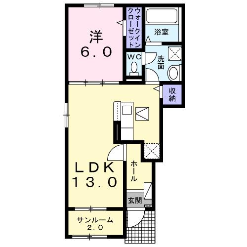 プロスペリティ岡垣Ⅰ（101） 間取り図画像