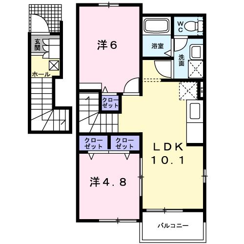 アヴニール遠賀Ｃ（201） 間取り図画像