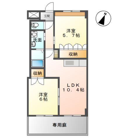 セントラル・ヒルＢ 間取り図画像