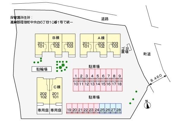 ベルポストＢ（102） 駐車場