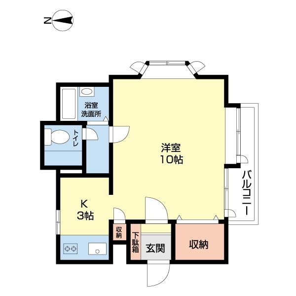 コーポ小野Ⅱ（G） 間取り図画像