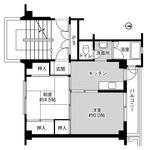 ビレッジハウス岩谷堂1号棟（403） 間取り図画像