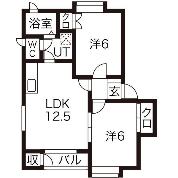 FIELDⅡ（102） 間取り図画像