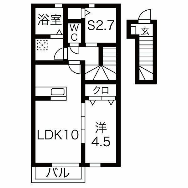 Luana Hale（205） 間取り図画像