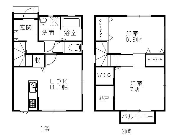 フラワーガーデン（D棟） 間取り図画像