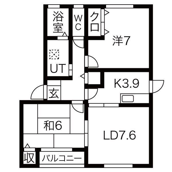 ネオ・アーブル I（101） 間取り図画像