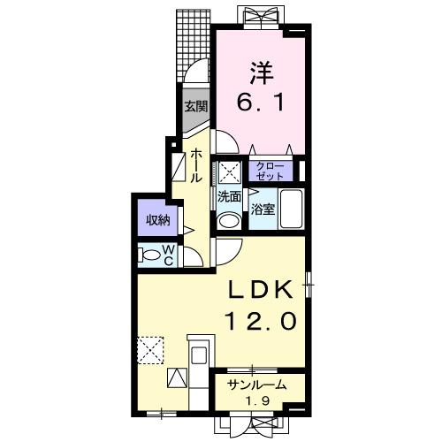 ラプルレイス（101） 間取り図画像