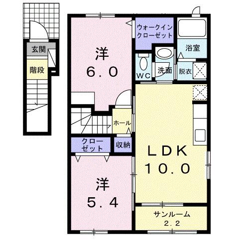 シエーナＡ（201） 間取り図画像