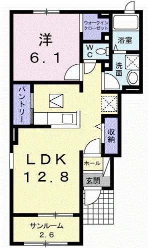 ブライト堤根Ａ（101） 間取り図画像