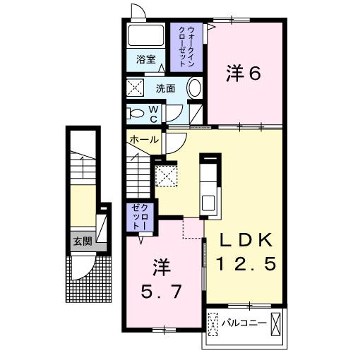 グランディール（203） 間取り図画像