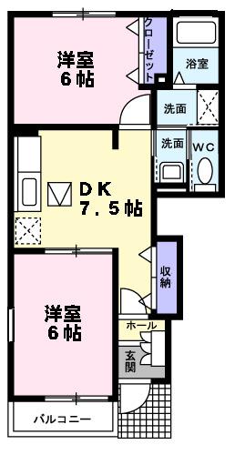 カルムメゾン（101） 間取り図画像