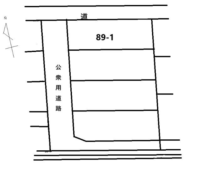 水沢佐倉河字川原田  売地 区画図