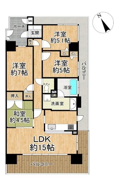  間取り図写真