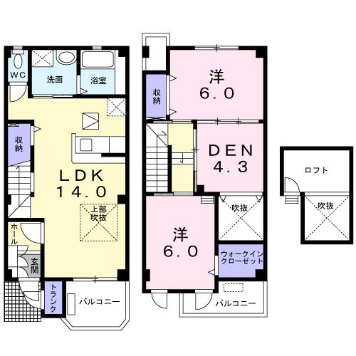 グリーンヒル（105） 間取り図画像