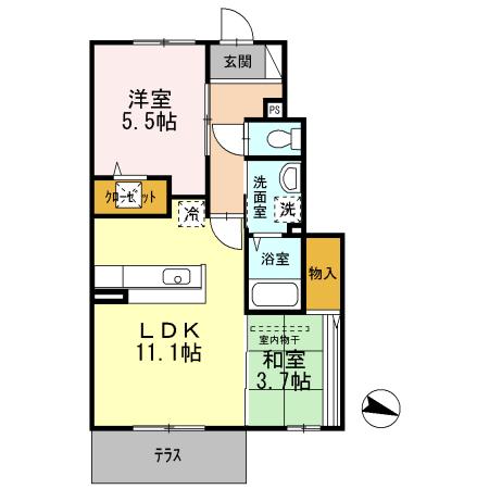  間取り図写真