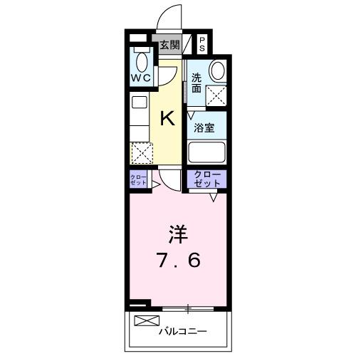ＦＯＲＥＳＴ石橋（202） 間取り図画像