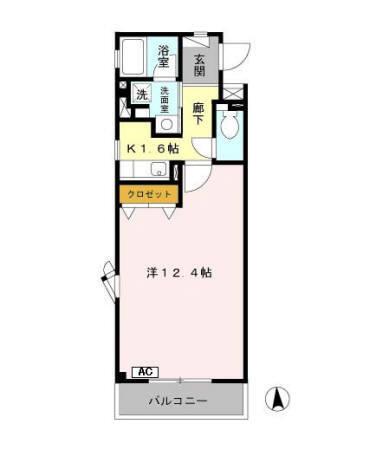キリベアート（107） 間取り図画像