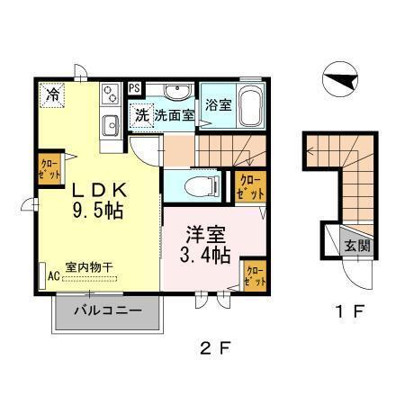 カーサ コモドⅣ（201） 間取り図画像