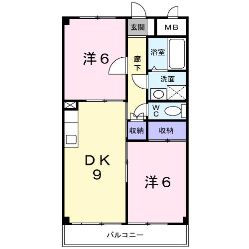 シャトレー多田（102） 間取り図画像