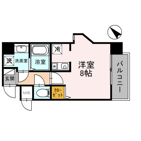 ONLY　ONE小花Ⅱ（605） 間取り図画像