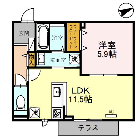 raffine（101） 間取り図画像