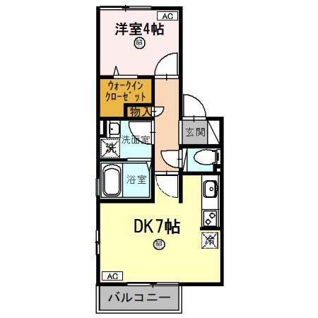 長興寺コーポ（205） 間取り図画像