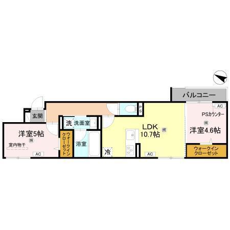 D-residence岡町（302） 間取り図画像