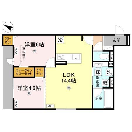 D-residence岡町（103） 間取り図画像