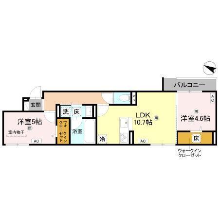 D-residence岡町（102） 間取り図画像