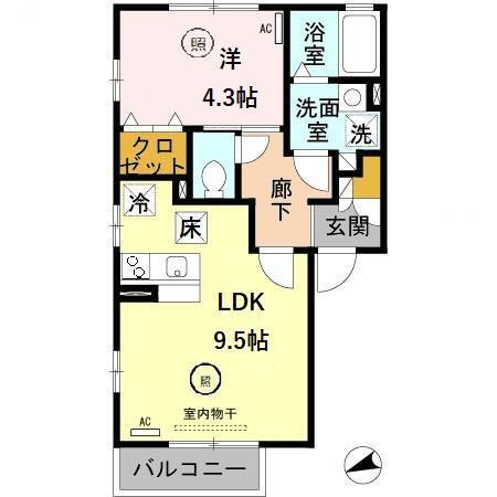 エクセレンテ（101） 間取り図画像