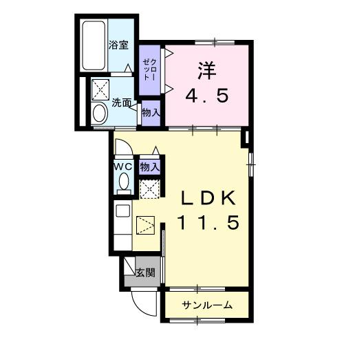 Ａｌｌ　Ｇｏｏｄ　和（103） 間取り図画像
