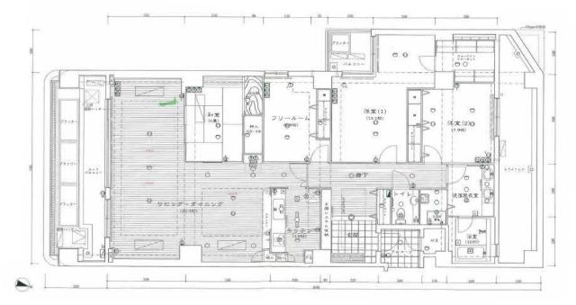 メロディハイム池田五月山ヒルズヴュー(戸建て感覚専有面積100㎡ 間取り図画像