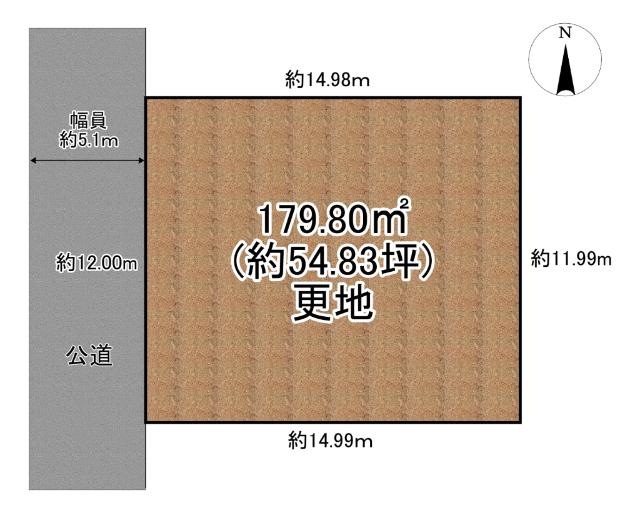 ときわ台3丁目 売土地　〜建築条件なし〜 区画図