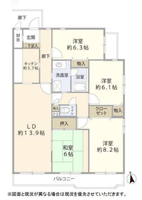 池田五月丘パーク・ハイム 間取り図画像