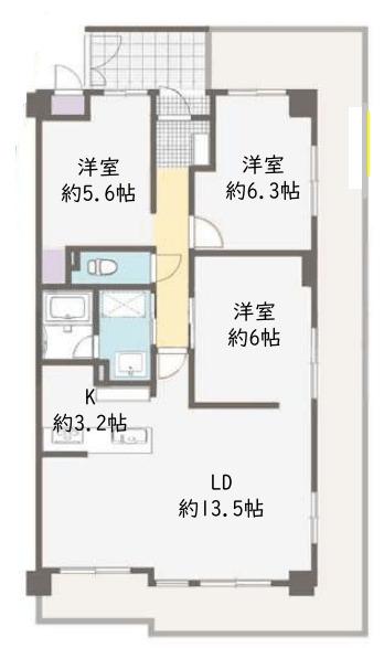 ユニライフ川西多田 間取り図画像