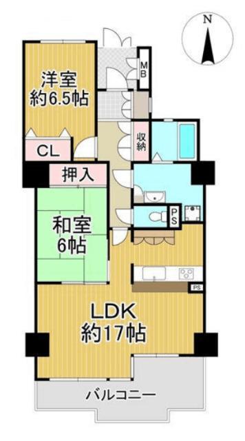 移瀬ガーデンハイツ 間取り図画像