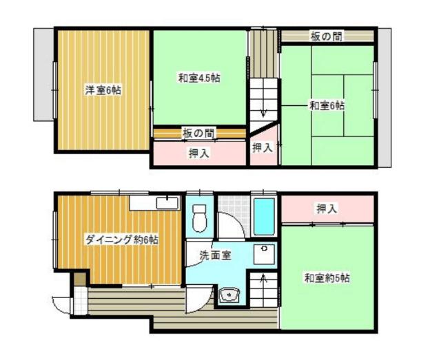 東畦野4丁目　能勢電鉄徒歩10分　中古戸建 間取り図画像