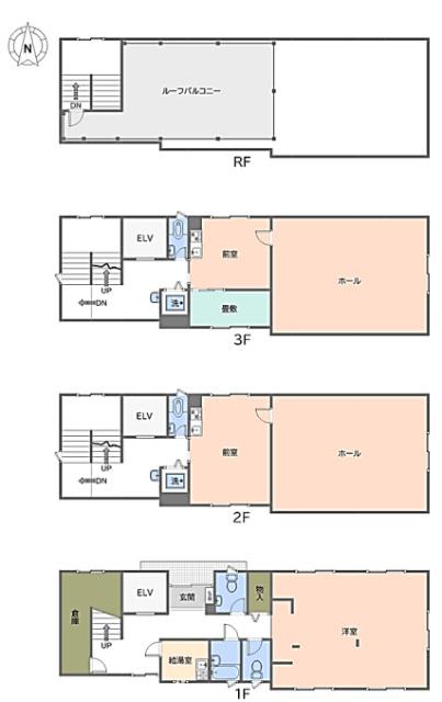 池田市荘園ビル　1棟収益物件 間取り図画像