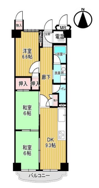 阪急池田伏尾台マンション 間取り図画像