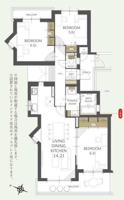 フォルム池田五月丘E棟 間取り図画像