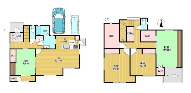 伏尾台5丁目　中古戸建　積水ハウス施工・水回り一式新調！庭付 間取り図画像
