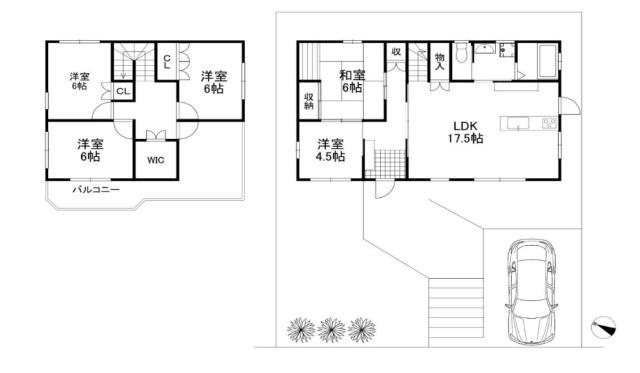 希望ヶ丘5丁目 中古戸建　令和8年9月リフォーム済の5LDK 間取り図画像