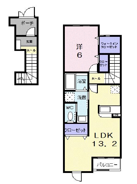 グッドライフ・アイ　Ａ（202） 間取り図画像