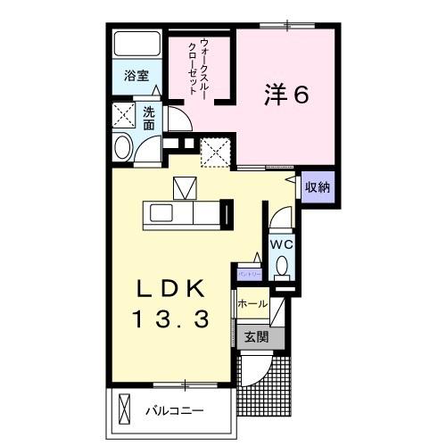 フローラ　Ⅱ（104） 間取り図画像