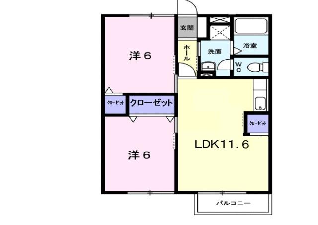 サンハイツハラダＢ（102） 間取り図画像