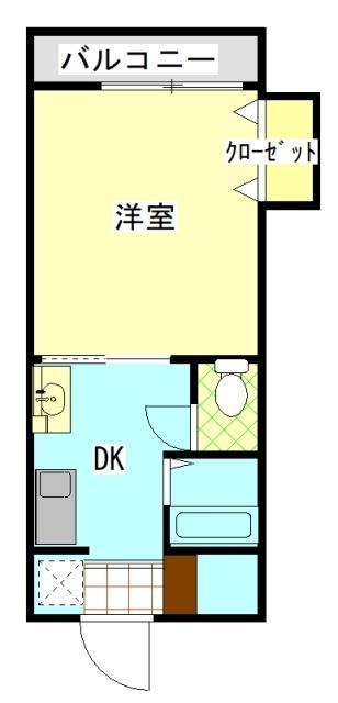 ウエルス古谷Ⅱ（２０２） 間取り図画像