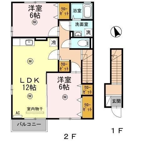 ファミリエ　C棟（C201） 間取り図画像