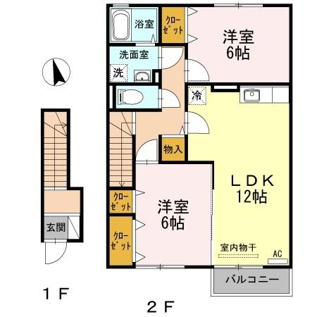 ファミリエ　B棟（B202） 間取り図画像